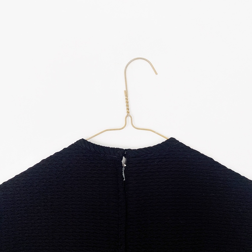 50s minimalist little black midi dress • classic timeless petite vintage - Picture 5 of 10